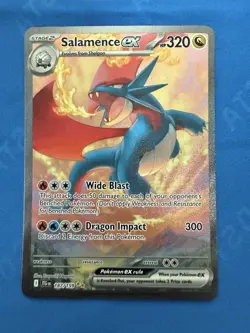 Pokemon TCG Salamence EX 187/159 Journey Together Special Illustration Rare Card - Image 1