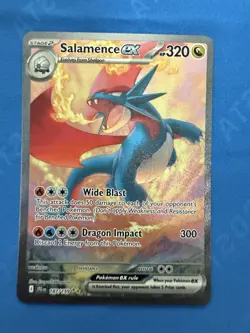 Pokemon TCG Salamence EX 187/159 Journey Together Special Illustration Rare Card - Image 5