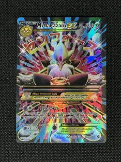 Pokemon TCG English Card Fates Collide M Alakazam EX 118/124 Full Art Holo Rare - Image 1