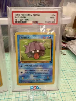 Pokemon Card 1st Edition Cloyster And Shellder PSA 9 Mint, Fossil Set #32, #54 - Image 2