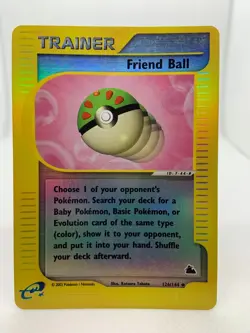 Friend Ball 126/144 Reverse Holo e-series Skyridge Pokemon Card - Image 1