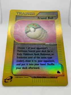 Friend Ball 126/144 Reverse Holo e-series Skyridge Pokemon Card - Image 4