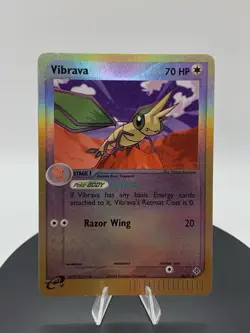 Pokemon TCG Vibrava EX Dragon 46/97 Reverse Holo Vintage Pokemon Card SEE PHOTOS - Image 4