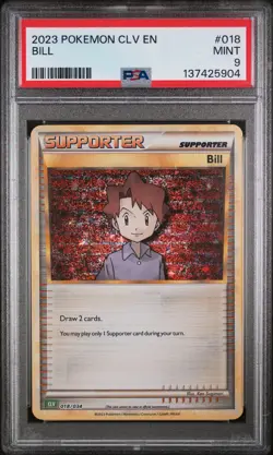 2023 POKEMON CLV-TRADING CARD GAME CLASSIC VENUSAUR & LUGIA EX DECK BILL PSA 9 - Image 1