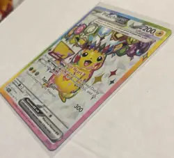 Pikachu EX Ultra Rare Card 219/191 Surging Sparks, Near Mint Condition - Image 3