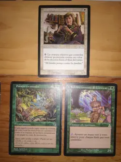 MTG Magic FOREIGN Mother of Runes x1 Aluren x1 Rofellos, Llanowar Emissary x1 MP - Image 1
