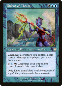 Bident of Thassa - 80 - The Brothers' War Commander- Near Mint - MTG - Image 1