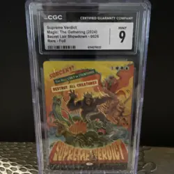 Supreme Verdict Borderless Foil MtG Secret Lair Prize RCQ Top 8 Promo-Pop 1 - Image 1