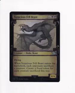 2023 MAGIC LOTR LORD OF THE RINGS SHOWCASE SCROLLS FOIL VORACIOUS FELL BEAST - Image 1