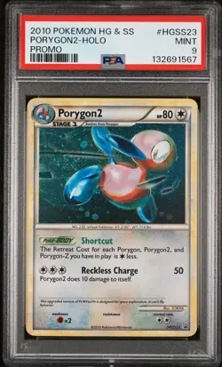 2010 POKEMON HEARTGOLD & SOULSILVER PROMO #HGSS23 PORYGON2-HOLO PSA 9 - Image 1