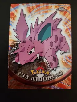 2000 Pokemon Topps Chrome Series 1 - #33 NIDORINO - Chrome Foil Holo RARE (MINT) - Image 1