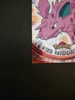 2000 Pokemon Topps Chrome Series 1 - #33 NIDORINO - Chrome Foil Holo RARE (MINT) - Image 3