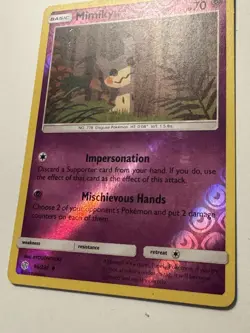 Mimikyu 96/236 Sm-Cosmic Eclipse Reverse Holo - Pokemon Card - Image 2