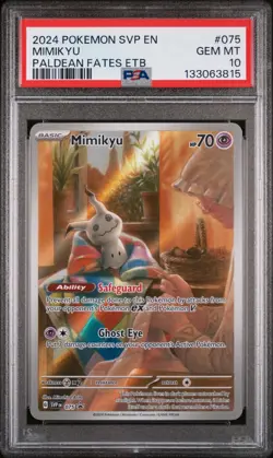 2024 POKEMON SVP EN-SV BLACK STAR PROMO #075 MIMIKYU PSA 10 - Image 1