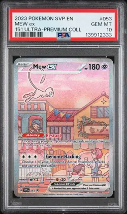 2023 POKEMON SVP EN-SV PROMO 151 ULTRA-PREMIUM COLLECTION #053 MEW EX PSA 10 - Image 1