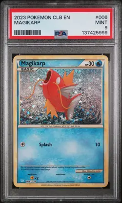 2023 POKEMON CLB-CLASSIC BLASTOISE & SUICUNE EX DECK #006 MAGIKARP PSA 9 - Image 1