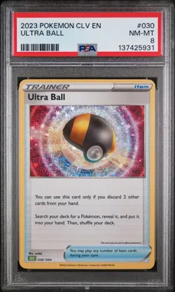 2023 POKEMON CLASSIC VENUSAUR & LUGIA EX DECK #030 ULTRA BALL PSA 8 - Image 1