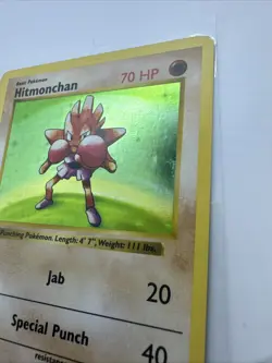 Pokemon TCG Hitmonchan Holo Rare Shadowless Base Set 7/102 - Image 3