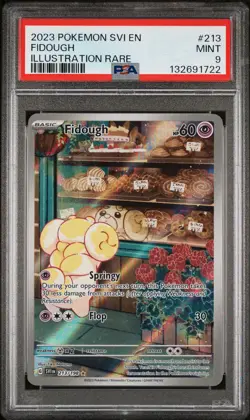 2023 POKEMON SVI EN-SCARLET & VIOLET ILLUSTRATION RARE #213 FIDOUGH PSA 9 - Image 1