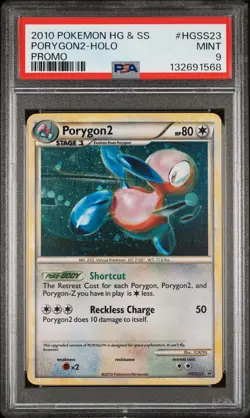 2010 POKEMON HEARTGOLD & SOULSILVER PROMO #HGSS23 PORYGON2-HOLO PSA 9 - Image 1