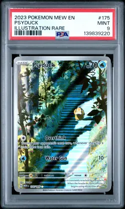 2023 POKEMON MEW EN-151 ILLUSTRATION RARE #175 PSYDUCK PSA 9 - Image 1