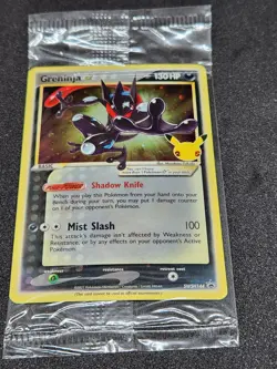Sealed Gold Star Greninja SWSH144 - Pokemon SWSH Promo 25th Anniversary NM 2021 - Image 2
