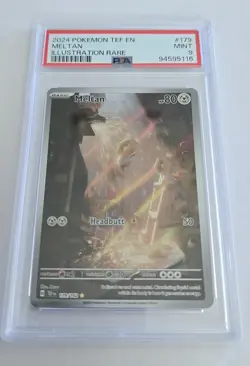 Pokemon Meltan 179/162 SV05: Temporal Forces Illustration Rare Holo PSA 9 2024 - Image 1