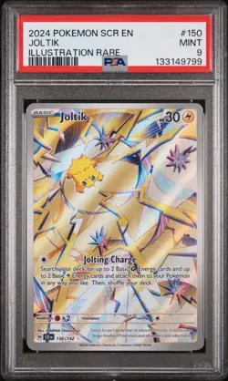2024 POKEMON SCR EN-STELLAR CROWN ILLUSTRATION RARE #150 JOLTIK PSA 9 - Image 1