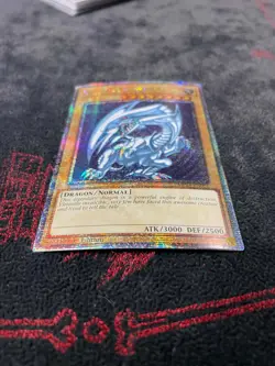 QCR Blue-Eyes White Dragon Quarter Century Secret Rare Yugioh NM TCG MP24-EN001 - Image 2