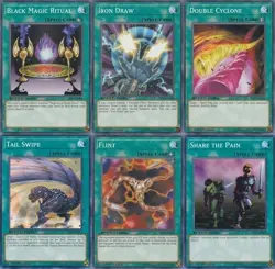 Yu-gi-oh! Black Magic Ritual Share the Pain Flint Cyclone SBTK NM 1st Ed Common - Image 1