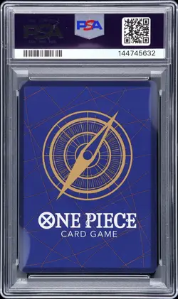 2025 ONE PIECE OP13-CARRYING ON HIS WILL 3RD ANNIVERSARY-GOLD #004 SHANKS PSA 9 - Image 2