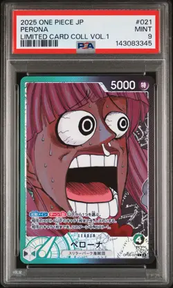 2025 ONE PIECE JAPANESE LTD COLLECTION VOL.1 #021 PERONA PSA 9 - Image 1