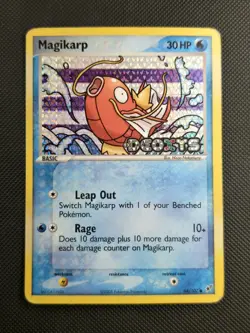 Pokemon TCG Magikarp Reverse Holo Common Stamped LP/MP Card 64/107 EX Deoxys - Image 1