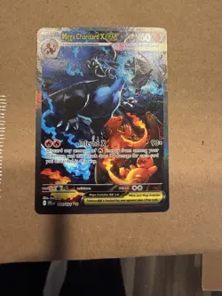 **Mega Charizard X EX SIR 125/094 Phantasmal Flames English Plus one random card - Image 1