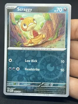 Scraggy 060/091 Reverse holo - LP - NM - Pokemon TCG Card - Image 1