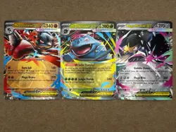 Pokemon TCG Mega EX (3 Card Lot) Mega Evolutions (094, 003, 077) English NM - Image 1