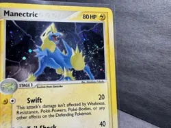 Pokemon TCG Manectric 7/106 Holo SWIRL EX Emerald Card - Image 3