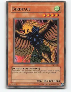 Birdface #PGD-005 Yugioh Card - Image 1