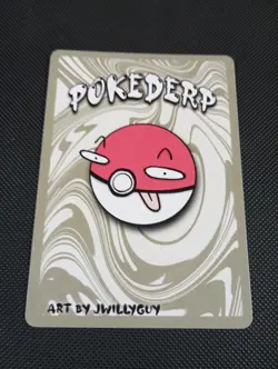 Pokederp Chubbs Snorlax Xmas 2025 Original Christmas Limited Derpy Card Fan Art - Image 2
