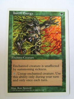 MTG Instill Energy Fifth Edition 5th Light Play!! - Image 1