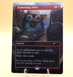 Tormenting Voice | #2319 | Rare | Borderless Rainbow Foil | Furby | Secret Lair - Image 1