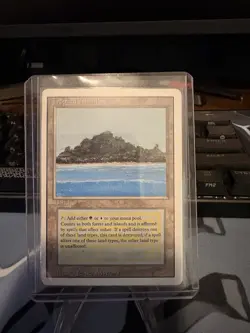 Magic the Gathering Tropical Island Revised Edition Regular MP - Image 1