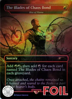 MTG The Blades of Chaos Bond (2209) | NM Foil | Secret Lair God of War {SLD} - Image 1