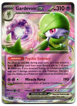 Gardevoir ex 029/091 - Paldean Fates Double Rare Pokemon TCG - NM Card - Image 1