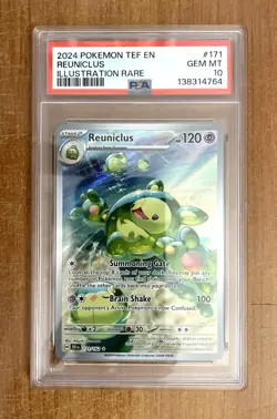 Pokemon, Temporal Forces, Reuniclus SIR Card #171, PSA 10 - Image 1