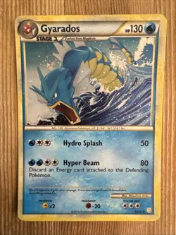 Pokemon TCG Gyarados Heartgold & Soulsilver 4/123 Holo Holo Rare HP - Image 1