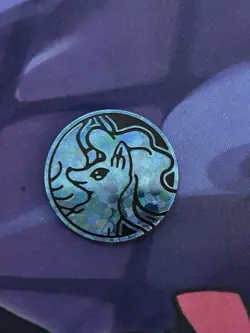 Pokemon Alolan Ninetales Collectible Coin (Blue Bubble Holofoil) - Image 1