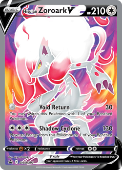 Hisuian Zoroark V SWSH297 Promo | SWSH Black Star Promos | Pokemon Card - Image 1