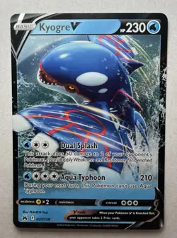 Kyogre V 037/159 Crown Zenith Ultra Rare Holo Pokemon TCG Card - Image 1