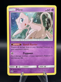 Pokemon TCG Mew SM215 Rare Black Star Promo - Image 1